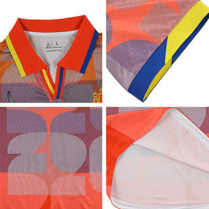 Maglia <span class=keywords><strong>da</strong></span> Calcio Retrò Personalizzata per Uomo, T-shirt Polo a Righe, Jersey Classica Vintage - Product Image 4