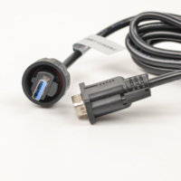 Câble de transmission de données d'extension de connecteur mâle à USB à 9 broches de haute qualité pour équipement de télécommunication à onduleur solaire