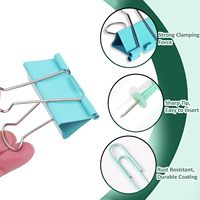 Surtido de Tamaños, Juego de 240 Clips de Oficina de Colores, Pinzas para Papel, Tachuelas, Material Escolar para Oficina y Hogar