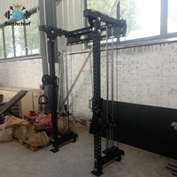 Machine de musculation murale fonctionnelle avec système de poulies réglable pour entraînements complet du corps à domicile