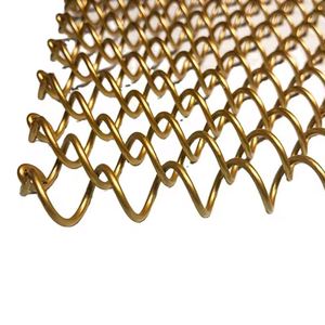 Dệt Nhôm Kim Loại Lưới Rèm Chuỗi drap Với Trang Trí Kim Loại Bóng Cho Thiết Kế Nội Thất Thép Không Gỉ Lưới Rèm - Product Image 6