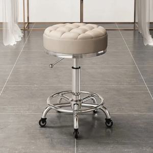 Tabouret de barbier, tabouret de salon, chaise de tatouage rose et or, salon de coiffure, vente en gros, multifonction, réglable, cosmétique - Product Image 1