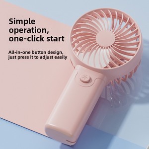 Mini ventilateur portatif rechargeable par USB, 3 pales, pour extérieur, voiture, maison, compact, facile à transporter, <span class=keywords><strong>cadeau</strong></span> idéal - Product Image 2