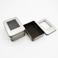 Boîte d'emballage USB personnalisée promotionnelle à prix compétitif, boîte en métal carrée pour clé USB avec fenêtre
