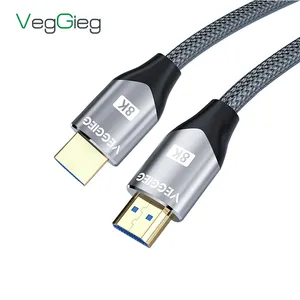 מפעל סין סיטונאי מקצועי hdmi kabel 8k 2.1 רטרו משחק רטרו hdmi כבל 21 כבל 6ft 24 קראט זהב hdmi