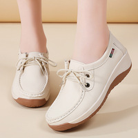Chaussures de sport décontractées pour femmes, style mocassins, semelle souple, respirantes, pour l'extérieur, chaussures de marche