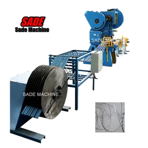 factory price plc control razor barbed wire machine with coil wire machine for roll blade wire