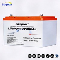 Batterie de mobilité électrique Grade A LFP Cell 12V300AH Plug and Play, longue durée de vie, pour tricycle électrique, scooter, MSDS UN38.3 CE