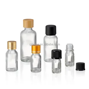 5ml 10ml 30ml 50ml Empty Essential Oils Aluminum Cap Bottle With Orifice Plug