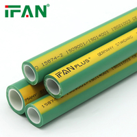 IFANPLUS Santé Environnementale Vert PPR Tuyau Tubo PN20 20-125MM ISO 15874 PPR Tuyaux De Plomberie