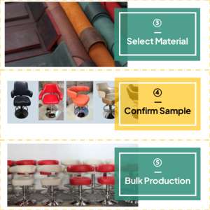 SUCCESSOR Nouveau design réglable en hauteur cadre en bois rotatif restaurant coussins doux chaise tabouret de bar pour les ventes - Product Image 6