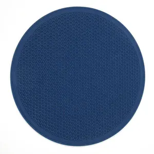 Premium 12-Inch Silicone Microwave Lick Mat Multifunction Tabletop Pad for Dining Home Kitchen Trivet Mats for Pots Pans Food