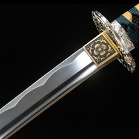 Épée de samouraï Iaikai forgée à la main de 102 cm, ornement artisanal en métal, épée de samouraï en acier au carbone, objet de collection, sans tranchant, sûr, accessoire de cosplay