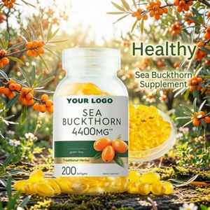 Sea Buckthorn Herbal <b>Seed</b> Extract Sea Buckthorn <b>Seed</b> Oil Softgel Capsules 500mg 1000mg Sea Buckthorn Oil Softgel - Product Image 3