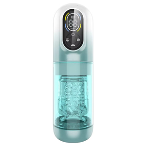 Godet de masturbation à rotation automatique et aspiration pour hommes, 7 fréquences de vibration, masturbateur premium en TPE, étanche IPX7, rechargeable par USB - Product Image 1