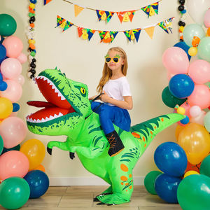 할로윈 의상 재미 있은 파티 아이들 타고 T 렉스 풍선 공룡 의상 - Product Image 5