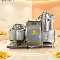 Machine de friture sous vide pour la préparation de snacks croustillants assaisonnés