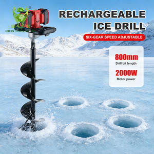 Perceuse <span class=keywords><strong>électrique</strong></span> à glace et à terre, <span class=keywords><strong>tarière</strong></span> combinée pour pêche sur glace et forage de trous - Product Image 5