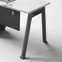 Bureau d'écriture individuel, bureau blanc, table de bureau, prix, table de travail, bureau de studio