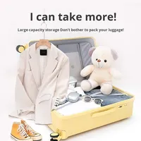 Valise unisexe de luxe en polyester multifonctionnelle de 28 pouces, grande capacité, 37 points, valise à roulettes épaissie, serrure à combinaison