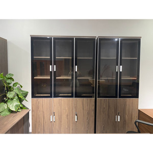 מפעל הסיטונאי ארונות אחסון ארון נעילת ארונות עץ מילוי ריהוט למשרד - Product Image 1