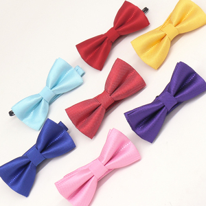 Corbata de Moño Escolar Sólida para Niños, Corbatas de Moño Rojas Económicas - Product Image 3