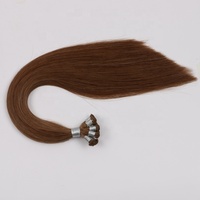 Extension de Cheveux Humains à Double Tirage USA, 22 Pouces, Européenne, Cuticule Alignée, Vierge, Remy, Micro, Attachée à la Main, Trame, Piano