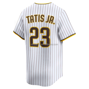 Vente en gros de maillots de baseball américains brodés San Diego Padres # 23 Fernando Tatis Jr. # 13 Manny Machado # 3 Vêtements de softball Merrill - Product Image 2