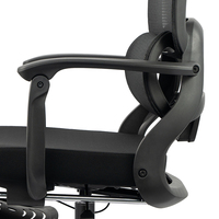 Chaise de bureau ergonomique Chaise pivotante d'ordinateur de direction Chaise en maille à dossier haut avec roulettes