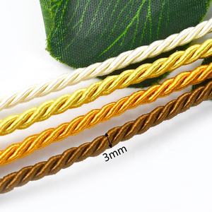 ディーピール CD006 3mm ポリエステル編み込み3本撚りロープコード糸 DIY枕バッグレース装飾アクセサリー - Product Image 2