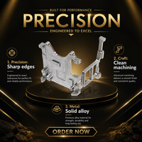Pièce usinée CNC sur mesure, composant de fraisage de précision, support métallique en alliage d'aluminium pour équipement industriel