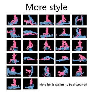 Chaise pour Positions de meubles sexuels Tabourets rebondissants Chaise de sexe avec main courante Jouet fantaisie pour couples <span class=keywords><strong>Jeux</strong></span> pour <span class=keywords><strong>adultes</strong></span> - Product Image 5