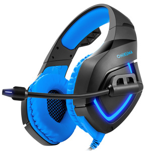 Auriculares <span class=keywords><strong>ONIKUMA</strong></span> <span class=keywords><strong>K1B</strong></span> para juegos de ordenador montados con auriculares con cable emisor de luz para PS4 2017 - Product Image 3