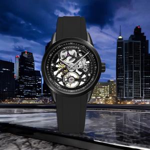 Reloj de Cuarzo Automático de Lujo Duskull Skeleton 2025, Esfera Abierta, Caja de Acero Inoxidable, Movimiento Japonés - Product Image 5