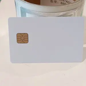 Индивидуальная печать, ПВХ RFID с чипом FM4428, пустая пластиковая ID-карта, индивидуальный контакт, смарт-карта