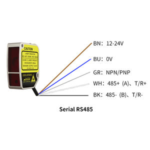 Sensor Perpindahan Laser Digital FSD11-30-RS485 Akurasi Tinggi 0.01mm Pengukur Posisi Linear Sensor Posisi Sudut - Product Image 4