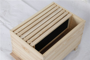 Ruche en bois pour apiculture, 10 cadres, en pin, boîte à abeilles australienne avec <span class=keywords><strong>toit</strong></span> métallique - Product Image 5