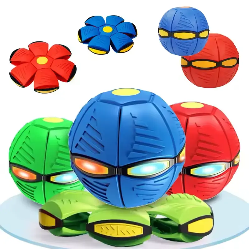 Niños Flying Flat Throw Disc Stress Relief Toys Balls Garden Beach Juego de baloncesto Deportes al aire libre Descompresión Deformación