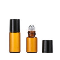 Flacons d'huiles essentielles de luxe de 1 ml, 2 ml, 3 ml, 5 ml, mini flacons roll-on, flacons de parfum à bille