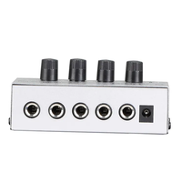 Logo personnalisé d'usine HA400 Mini amplificateur de casque en métal HiFi 4 voies 1U taille de surveillance à domicile pour récepteurs et amplificateurs