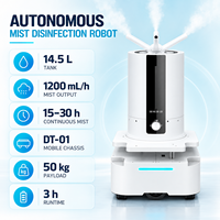 Robot de désinfection automatique intelligent |   Pulvérisation de brume ultrasonique pour les établissements médicaux, planification intelligente des itinéraires