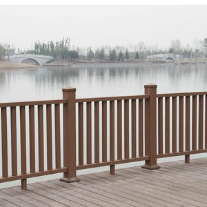 Rampe d'escalier et de balcon extérieure en <span class=keywords><strong>bois</strong></span>-plastique composite (WPC) LANDING, respectueuse de l'environnement, imperméable - Product Image 2