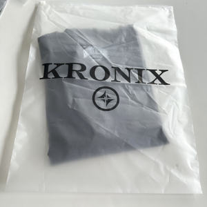 Custom LOGO Printed Biodegradable Frosted Zipper Lock Bag Tshirt Clothes Packaging Packing Self Sealing Clothing Packaging Bag - Product Image 3