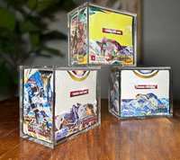 Vente en gros de supports de protection en acrylique transparent et poli, pré-assemblés, écologiques et modernes pour TCG Booster Elite Trainer Box