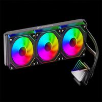 Refroidisseur de processeur liquide ARGB A360mm pour ordinateurs PC, radiateur 12V, refroidissement par eau et air, dissipateur thermique pour PC, compatible Intel AMD