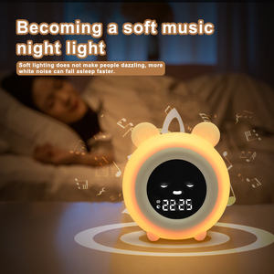 Reloj <span class=keywords><strong>Despertador</strong></span> con Sonidos Lindos, Reloj de Entrenamiento para Dormir con Luz Nocturna, Reloj <span class=keywords><strong>Despertador</strong></span> Doble para Niños y <span class=keywords><strong>Niñas</strong></span> - Product Image 2