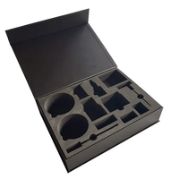 Boîte cadeau de boîtes d'emballage magnétiques rigides en carton imprimé personnalisé avec couvercle magnétique Boîtes de produits pliantes noires