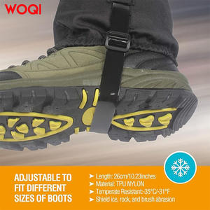Guêtres de neige WOQI pour l'extérieur, imperméables, anti-boue, pour la randonnée et la montagne, protection des mollets pour adultes, en polyester. - Product Image 2