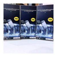 Chargeur rapide de voiture 4 en 1 120W pour téléphone avec câbles rétractables de type C et 2 ports de charge Chargeur de voiture