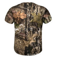 Ventes en gros de t-shirts tactiques de chasse et de pêche pour hommes à manches courtes, camouflage Realtree